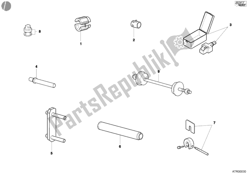 Todas as partes de Ferramentas De Serviço De Oficina, Quadro do Ducati Monster S4 Fogarty 916 2002